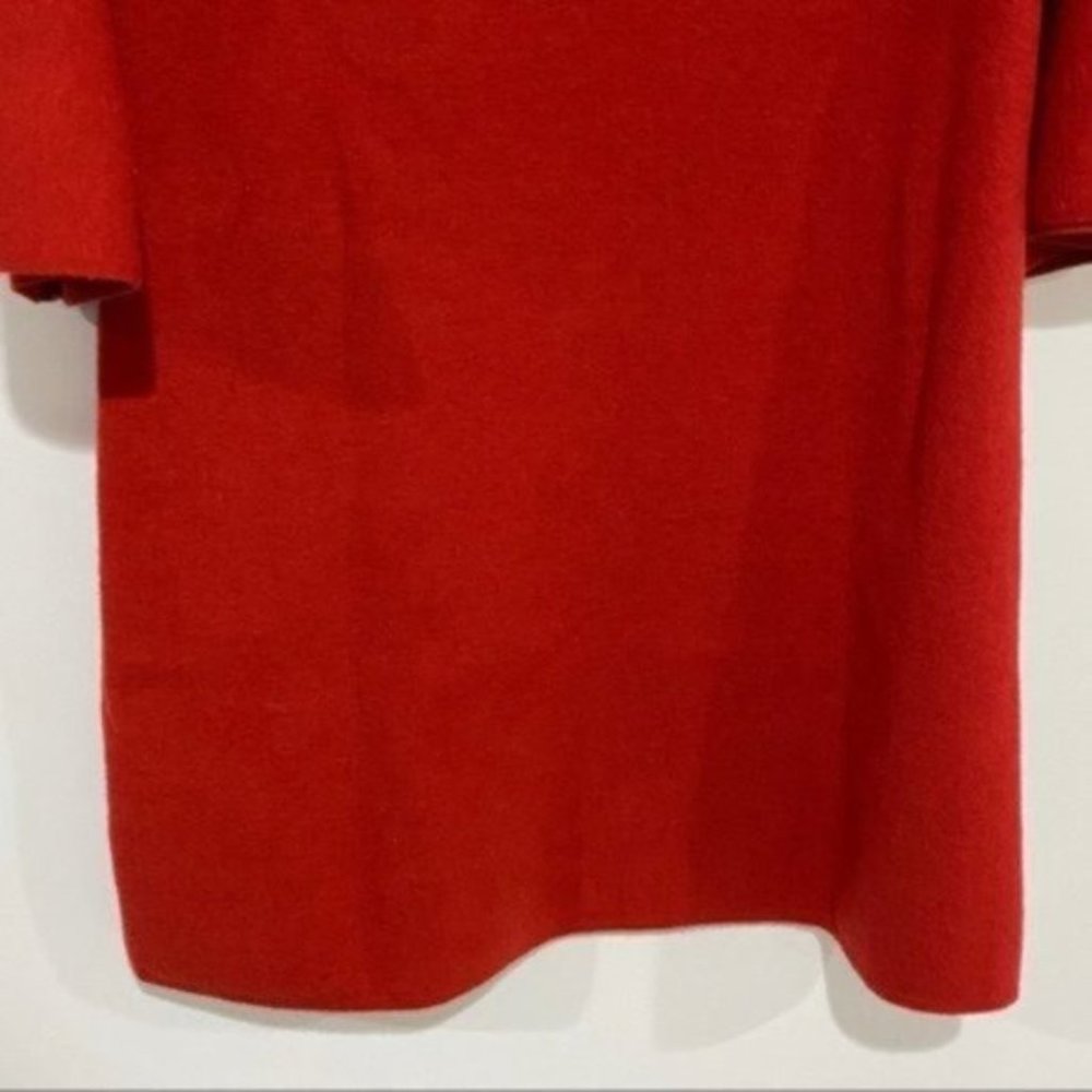 Anthropologie Moth Chester Bell Sleeve Red Mid Length Dress Size Small - Picture 6 of 10